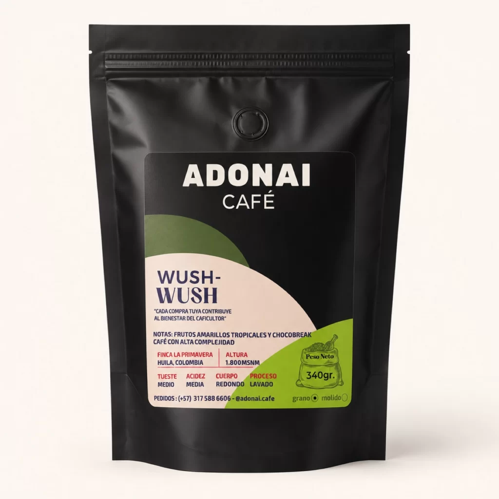 Café Wush Wush — empaque